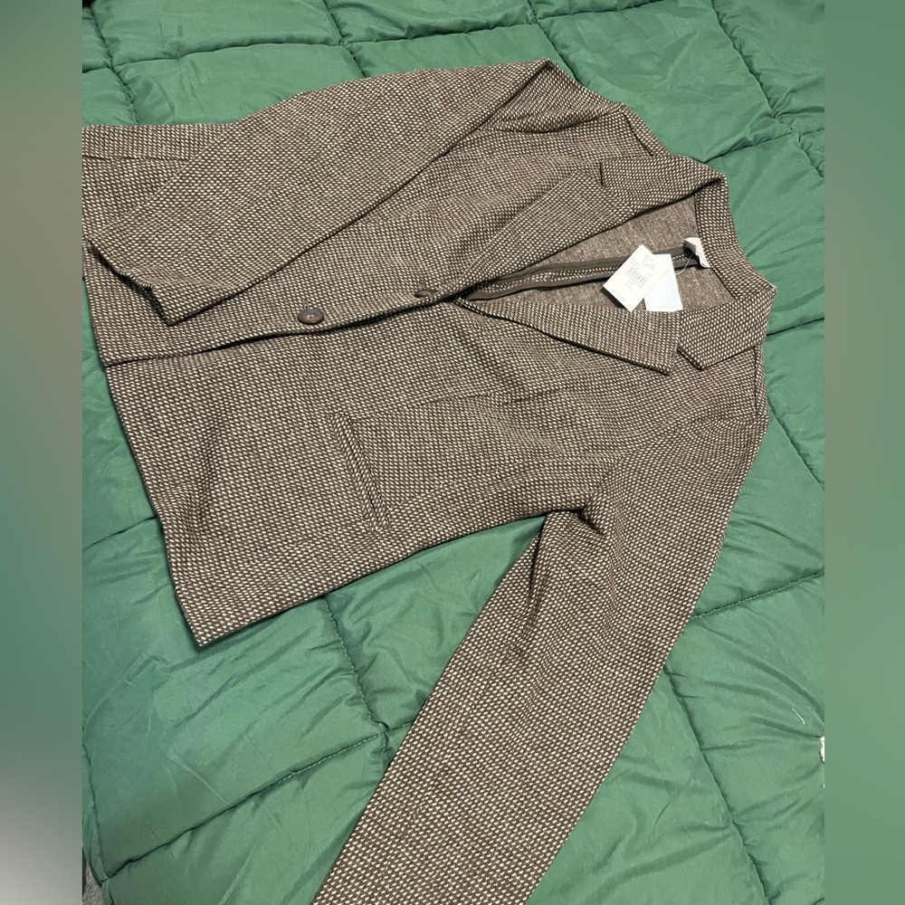 J.Jill Brown Houndstooth Blazer
